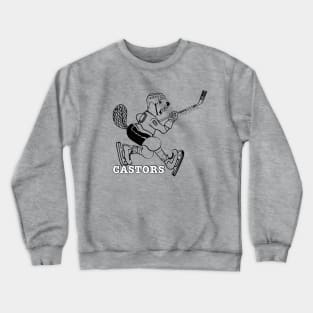 Defunct Sherbrooke Castors Hockey Crewneck Sweatshirt